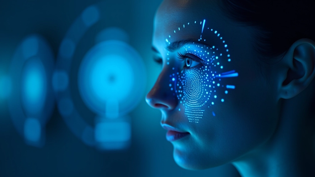 Interfaccia moderna di scansione biometrica facciale con tecnologia avanzata